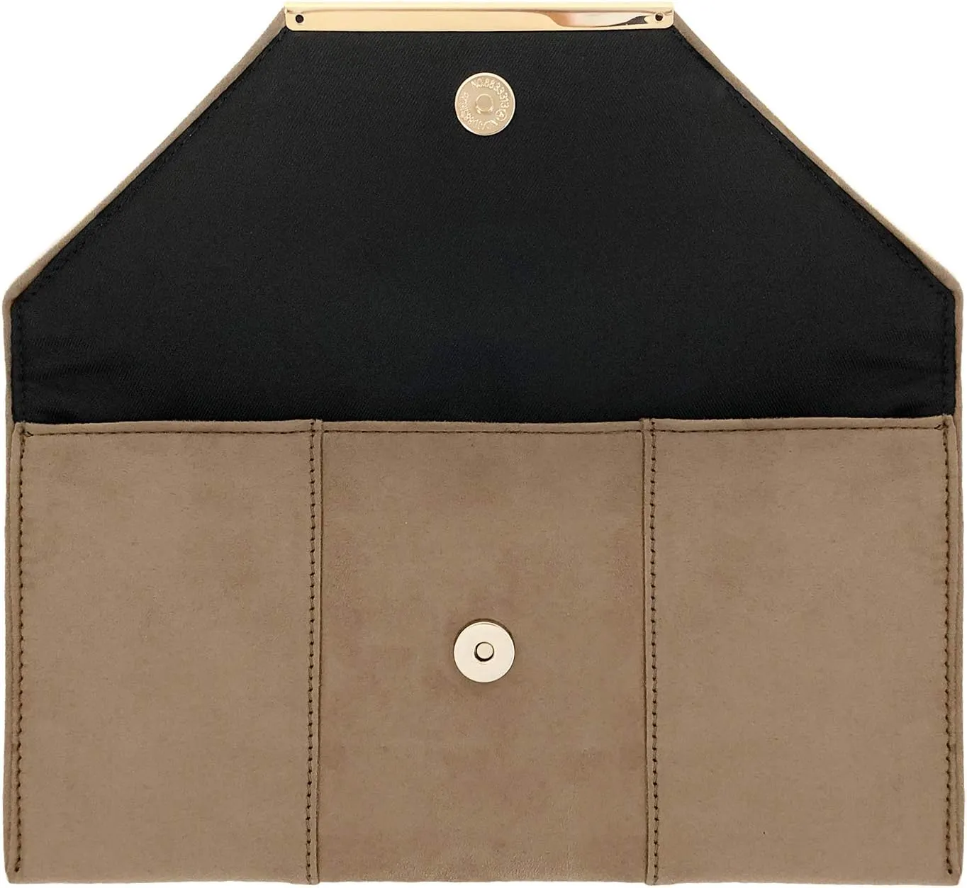 JNB Faux Microsuede Envelope Clutch