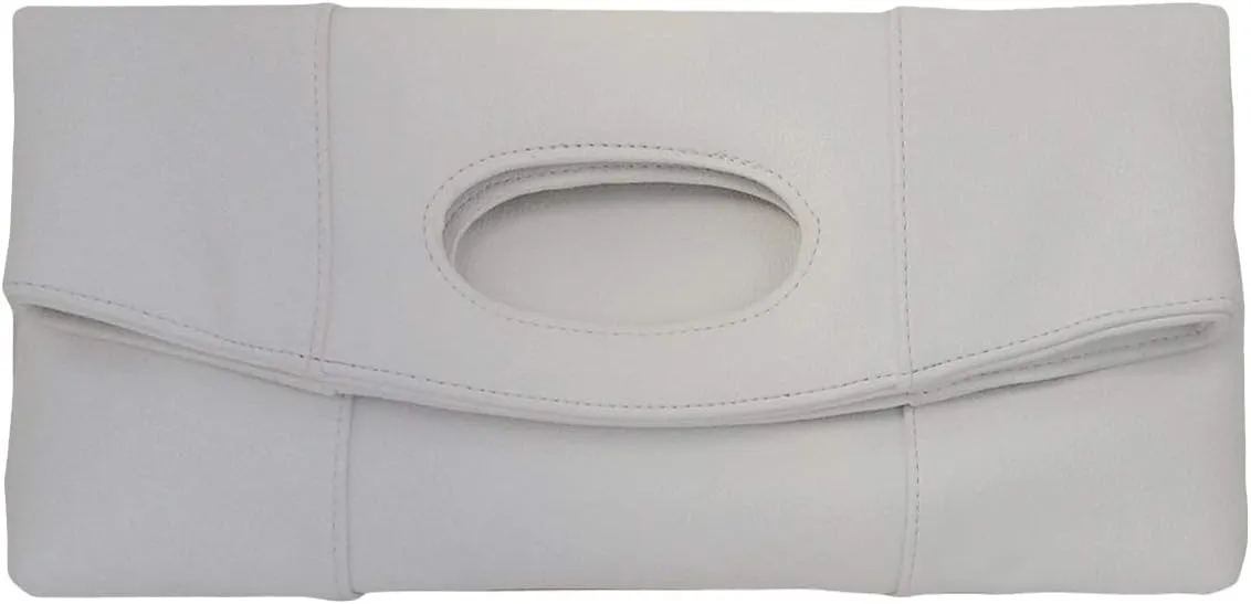 JNB Synthetic Leather Fold Over Clutch