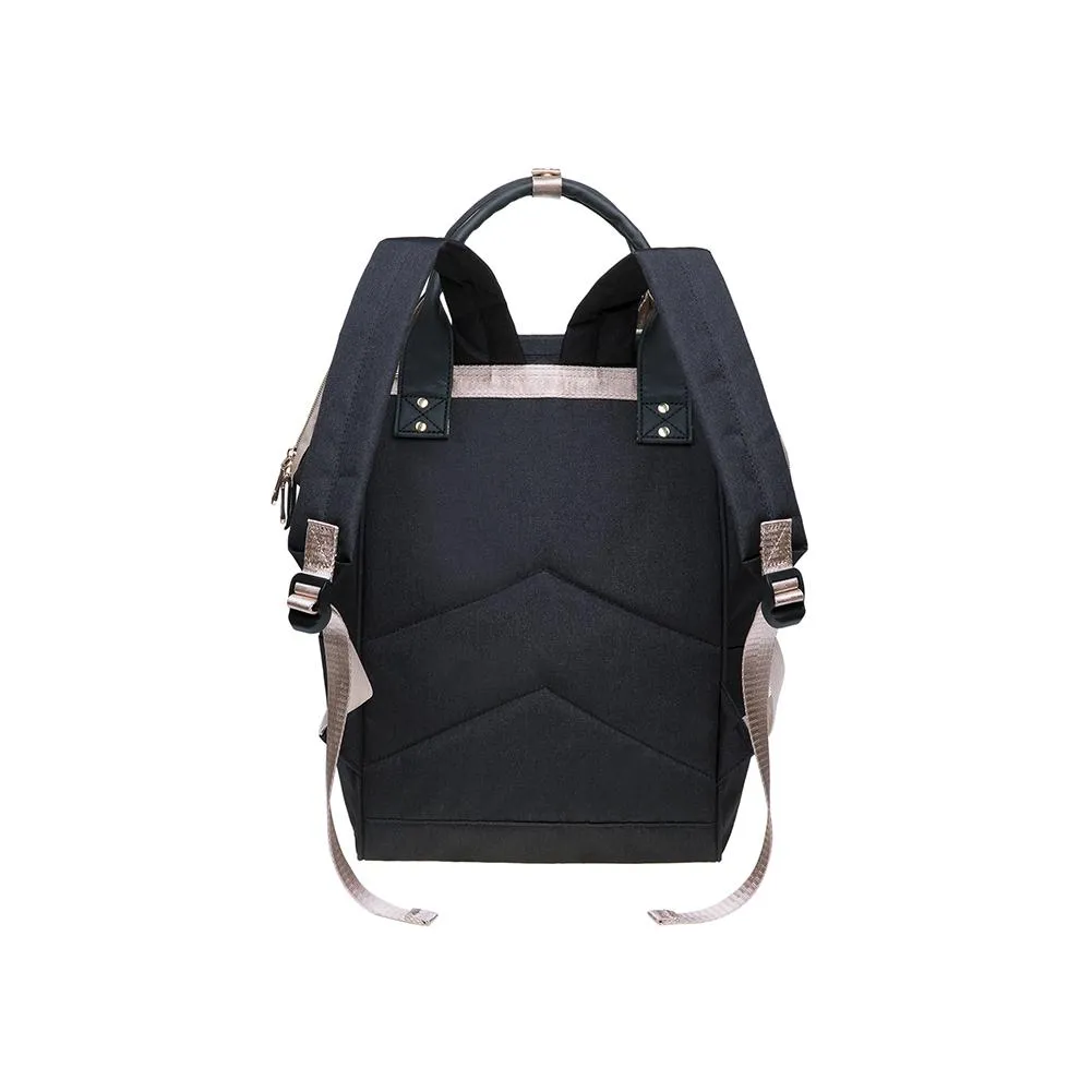 KAUKKO Diaper Bag Backpack with Pacifier Holder and Stroller straps - for Mom and Dad, Waterproof, one size, KT03 ( Santorini Black ）