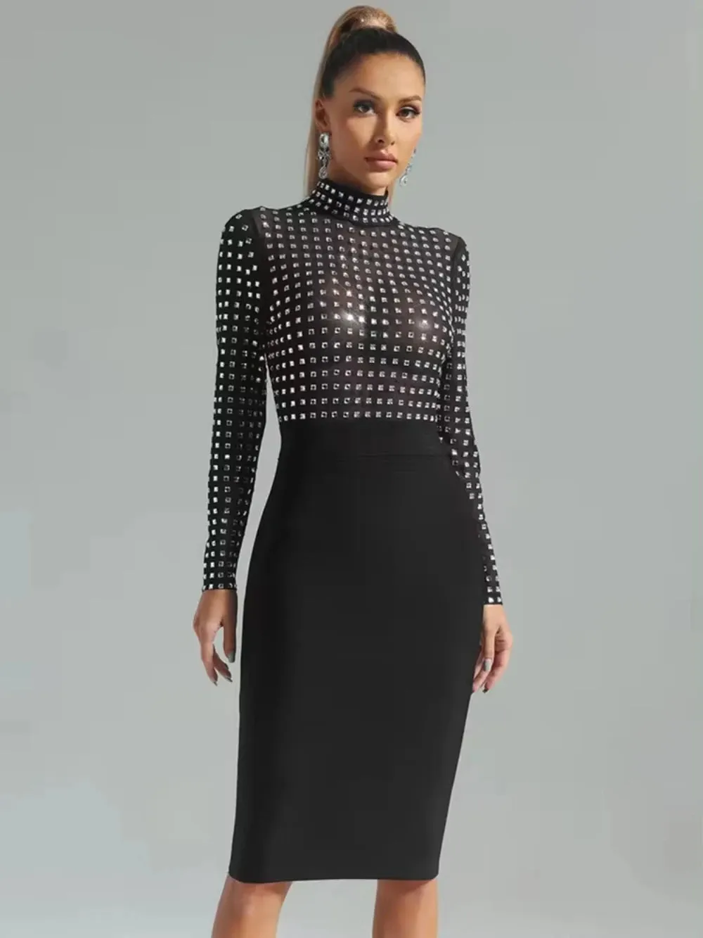 Kiki's Crystal Bodycon Party Dress