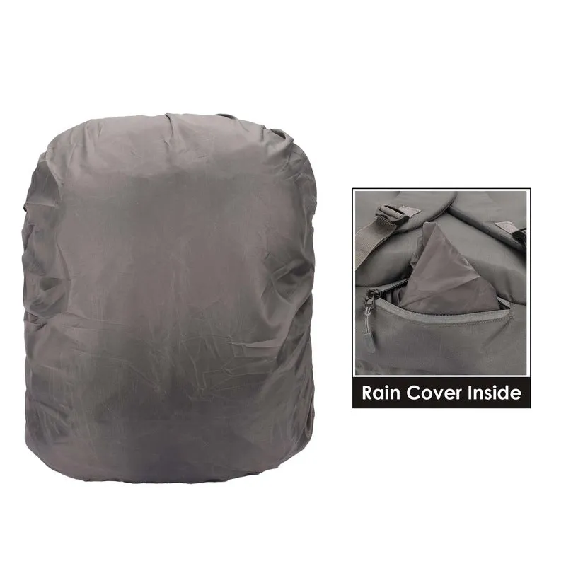 Laptop Backpack with Padded Sleeve, Water-Resistant Cover | 15.6 inch | 23 Liters | Grey