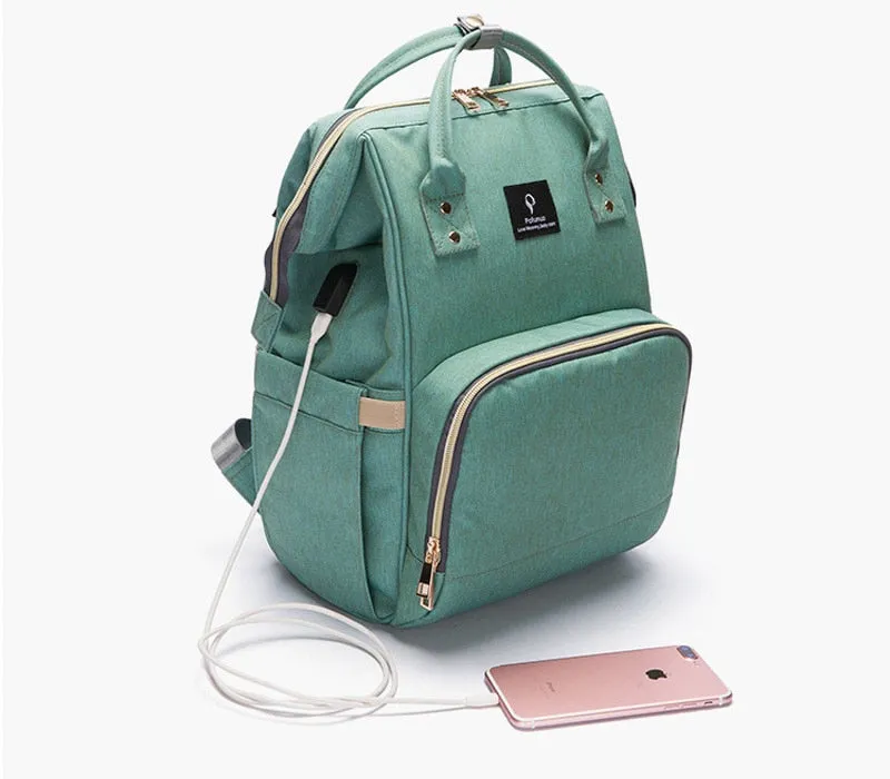 Large Capacity Diaper Bag Backpack Waterproof Maternity Bag Baby Diaper Bags With USB
