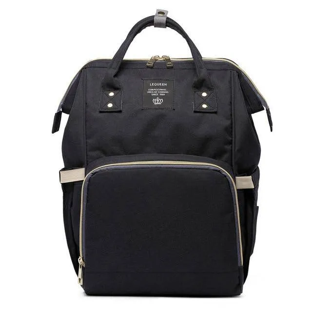LEQUEEN Diaper Bag Large Capacity Baby Travel Backpack