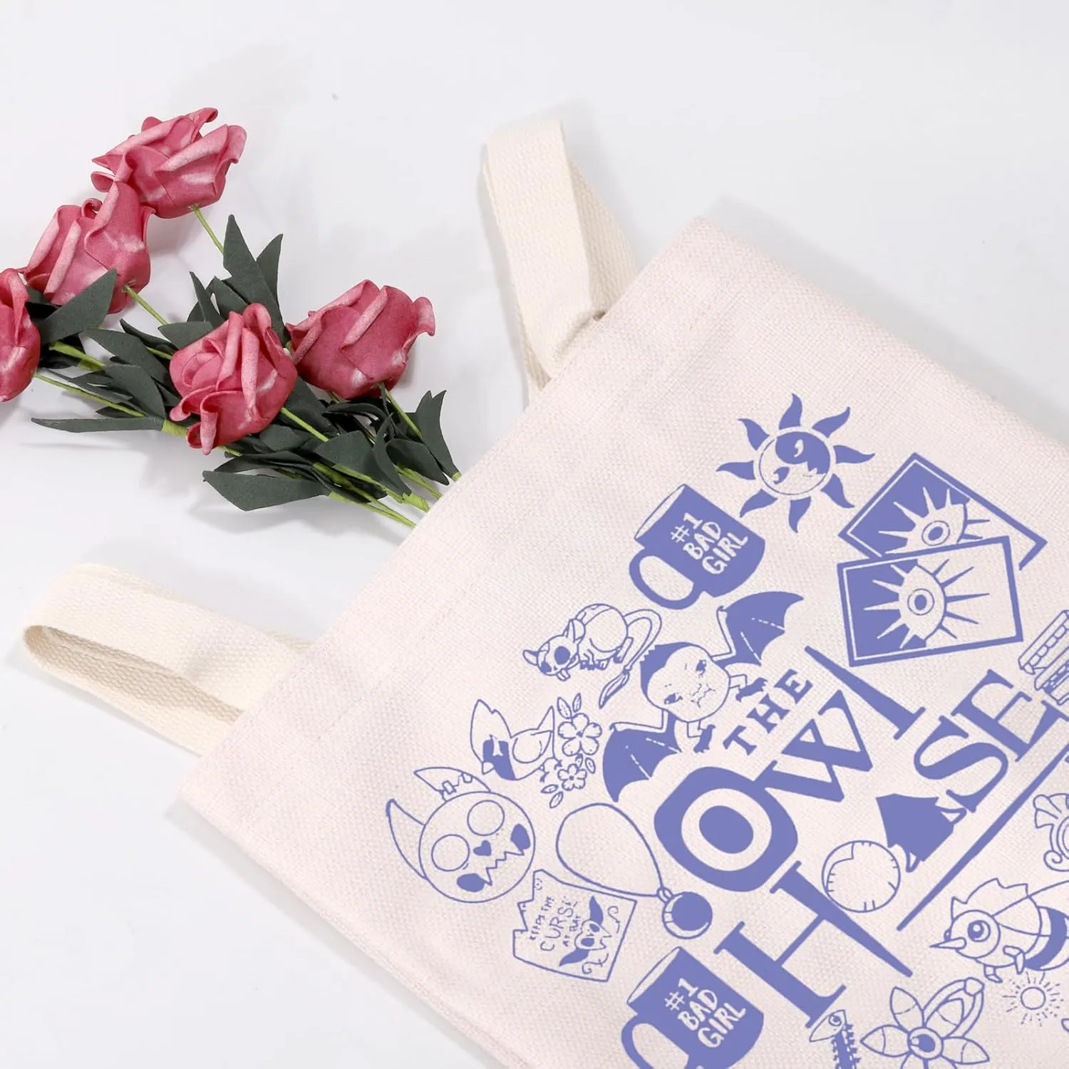 MEIKIUP Owl Inspired Gift Owl Characters Makeup Bag Tote Bag Hexside Magic Gift (owl tote bag)