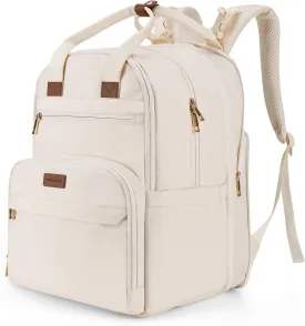 mommore Diaper Bag Expandable Large Baby Bag for 2 Kids/Twins with Wet&Dry Pocket, Travel Diaper Backpack for Mom Dad, Changing Pad, Luggage Strap
