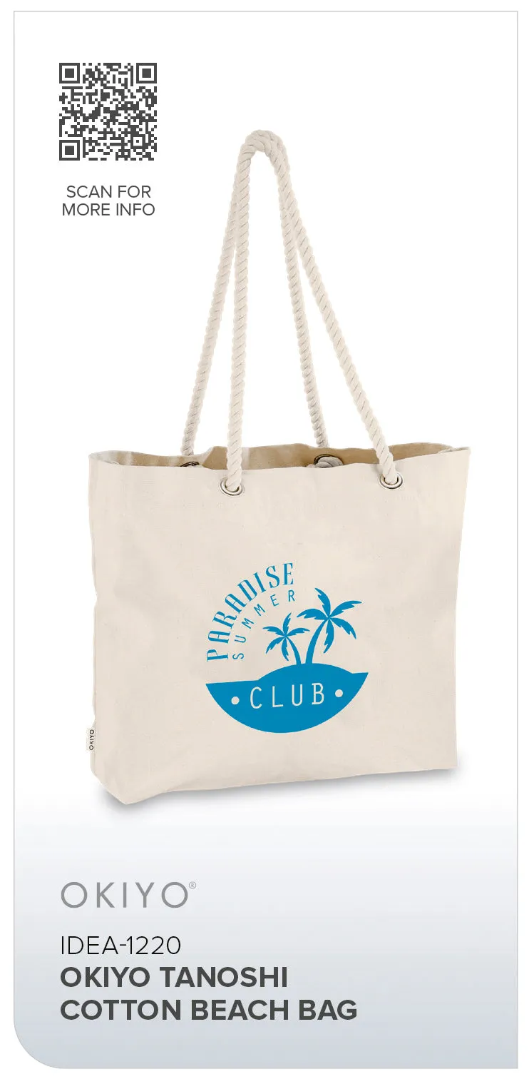 Okiyo Tanoshi Cotton Beach Bag