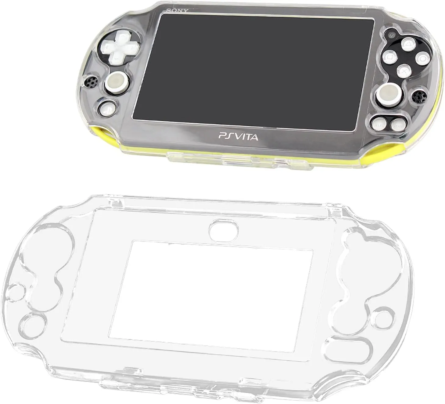OSTENT Protective Clear Crystal Hard Guard Case Cover for Sony PS Vita PSV 2000 PCH-2000