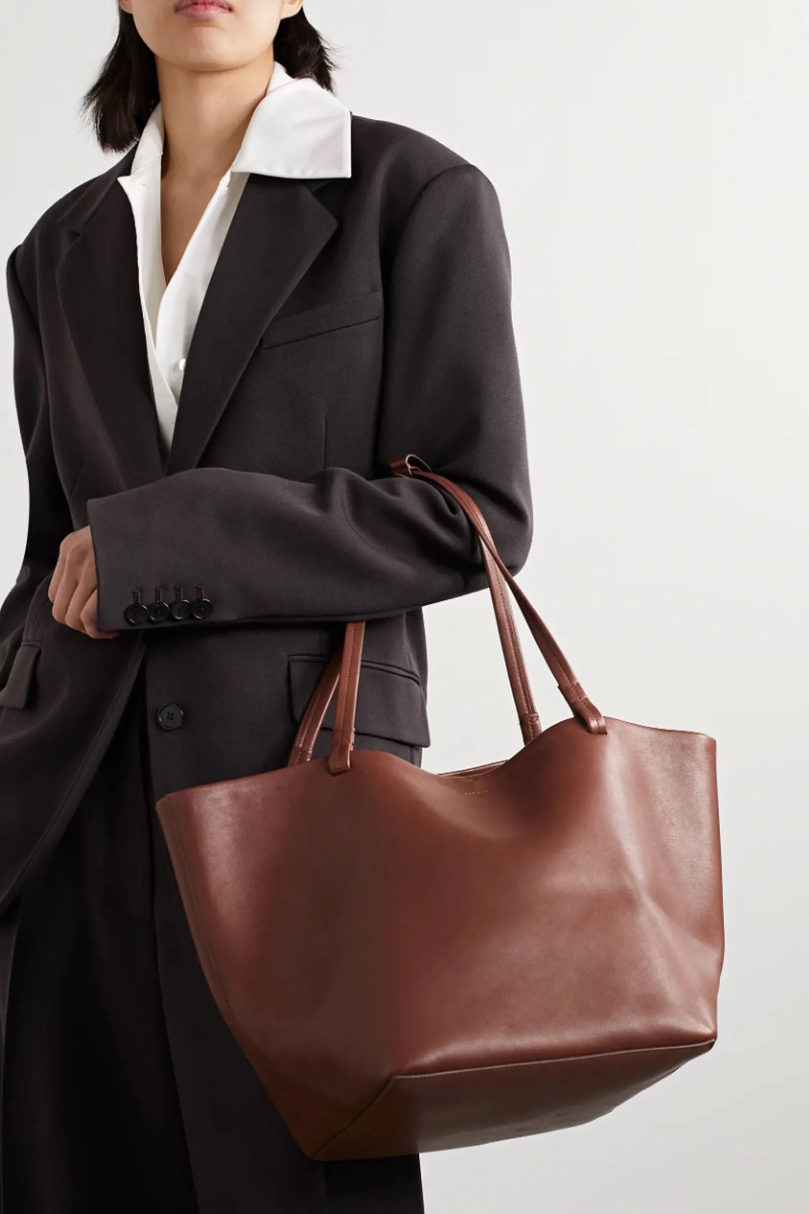 Park leather tote