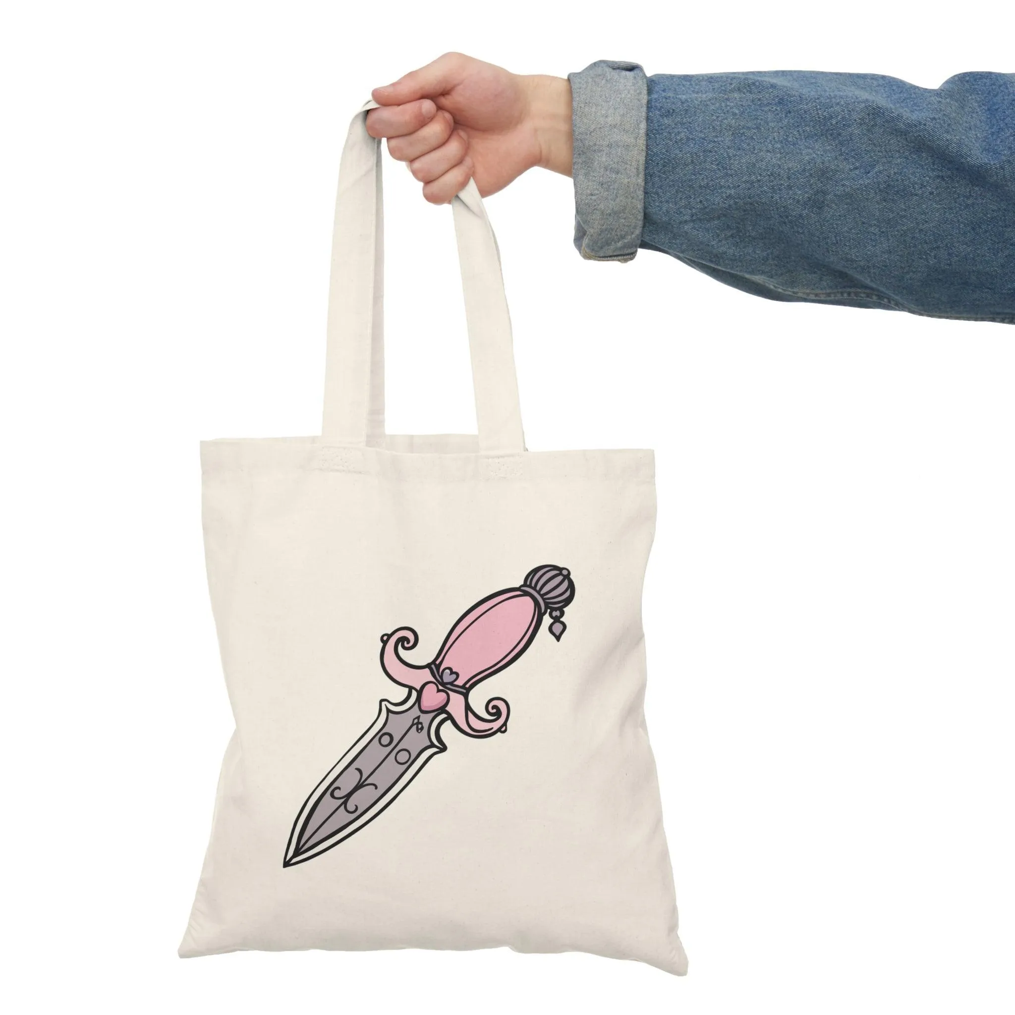 Pink Dagger Tote Bag
