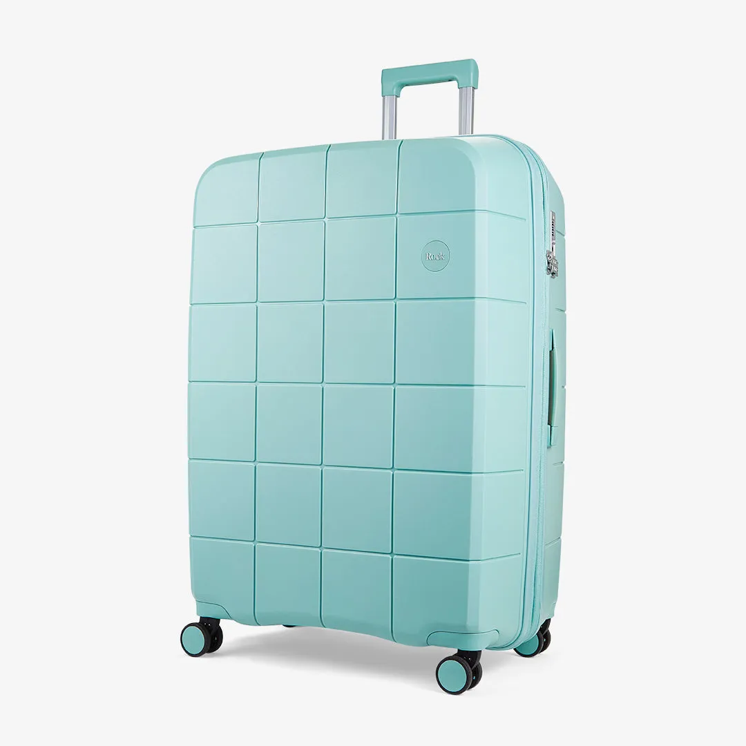 Pixel Set of 3 Suitcase in Pastel Green