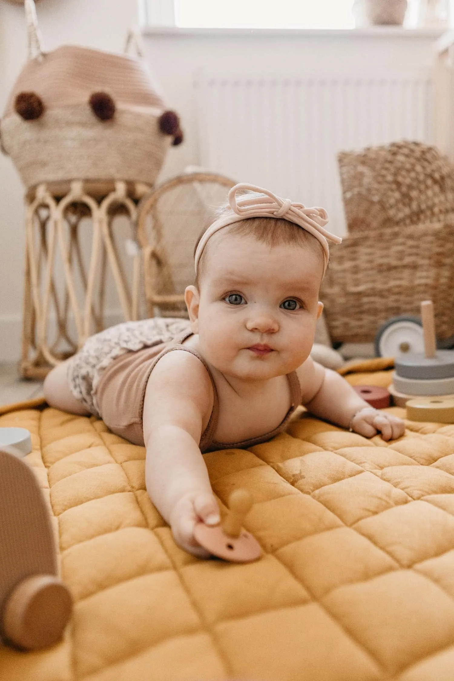Play and Go - Organic Baby Mat - Mustard Chai Thai