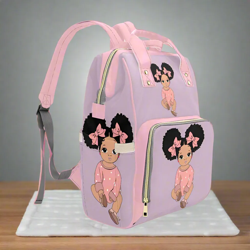 Puff Balls Diaper Bag Multi-Function Diaper Backpack/Diaper Bag (Model 1688)