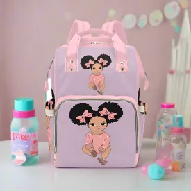 Puff Balls Diaper Bag Multi-Function Diaper Backpack/Diaper Bag (Model 1688)