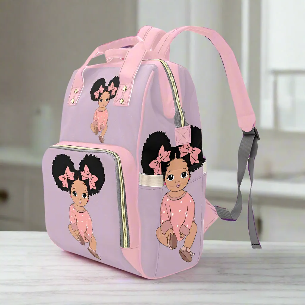 Puff Balls Diaper Bag Multi-Function Diaper Backpack/Diaper Bag (Model 1688)