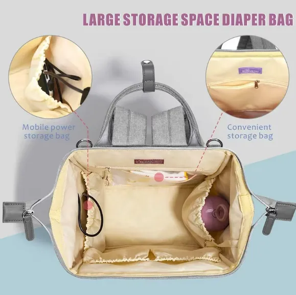 Quilted Diaper or Everyday Backpack