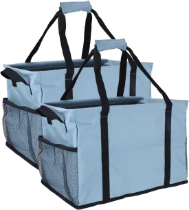 Ramhorn 2 Pack Large Utility Tote Bags Reusable Grocery Bag with Sturdy Handles for Storage, Camping, Shopping
