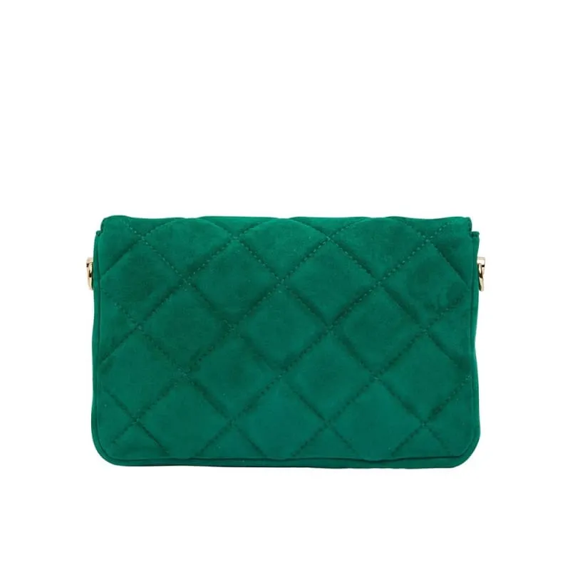 Sarah Crossbody Emerald Suede
