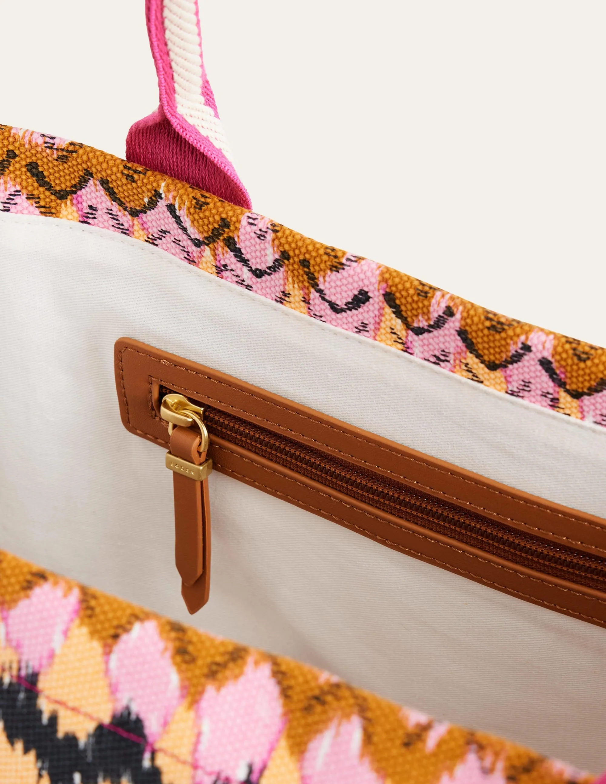 Tilda Canvas Tote Bag-Multi, Ikat