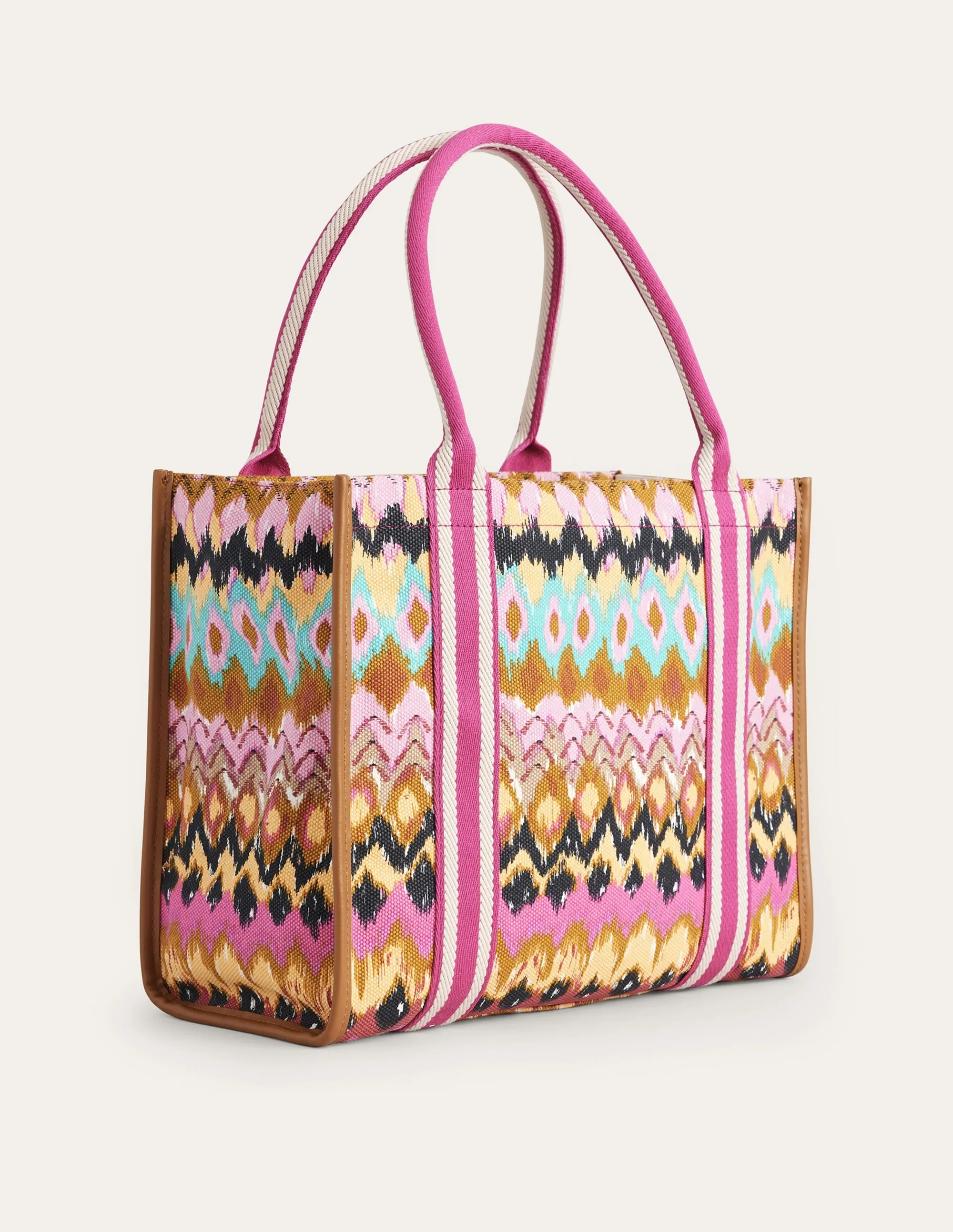 Tilda Canvas Tote Bag-Multi, Ikat
