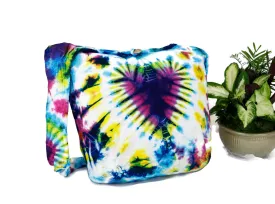 Unisex Handmade Tie Dye Purse sling purse Top zippered pocket stash/cell phone pocket hippy gypsy Bohemian Cotton Crossbody Messenger Bags