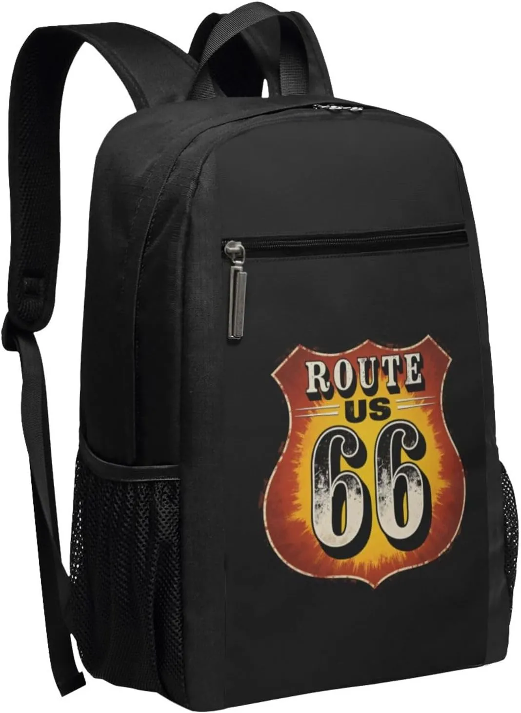 Vintage Route 66 Backpack 17 Inch For Travel Laptops Backpack