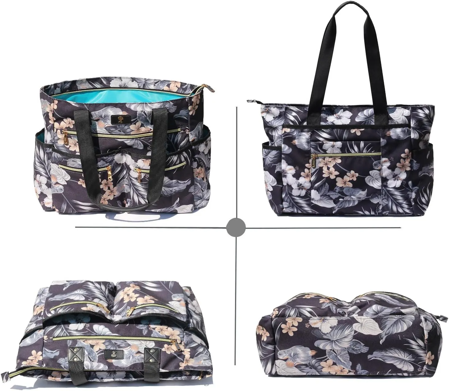 Weekender Bag Carry On Bag Overnight Tote Travel Duffle with 13 Pockets for Travel,WorkGym,Beach,Teacher,Nurse