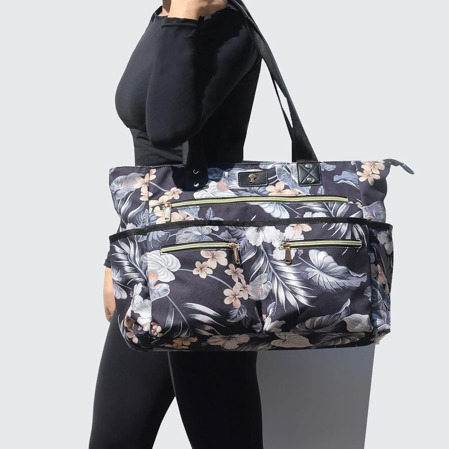 Weekender Bag Carry On Bag Overnight Tote Travel Duffle with 13 Pockets for Travel,WorkGym,Beach,Teacher,Nurse