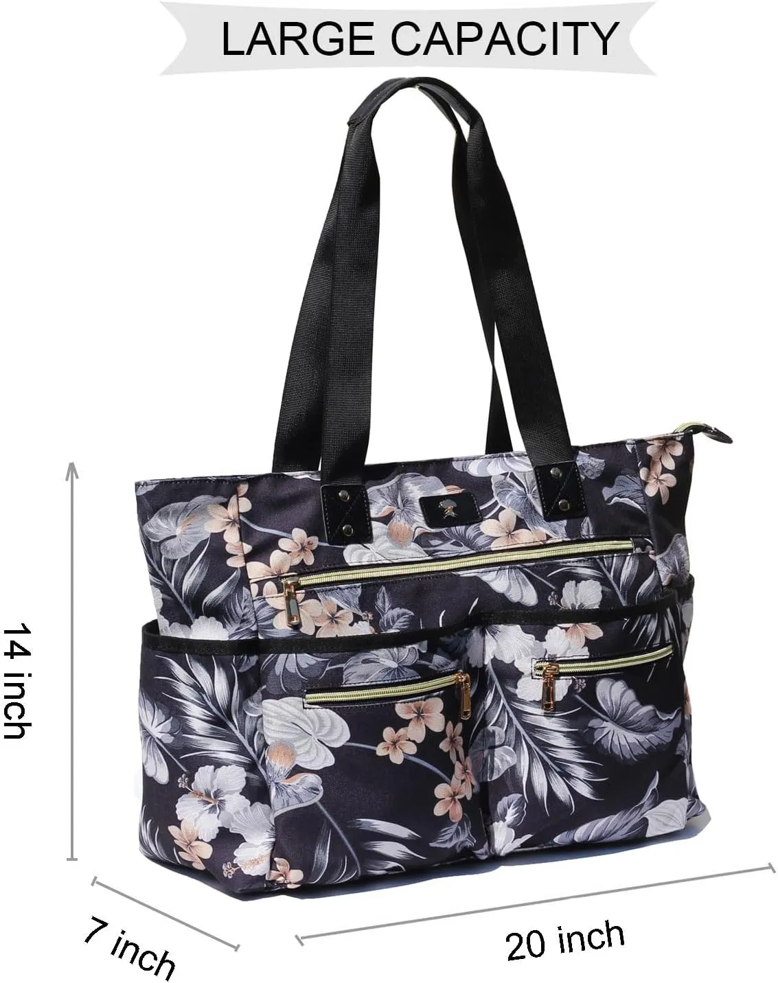 Weekender Bag Carry On Bag Overnight Tote Travel Duffle with 13 Pockets for Travel,WorkGym,Beach,Teacher,Nurse