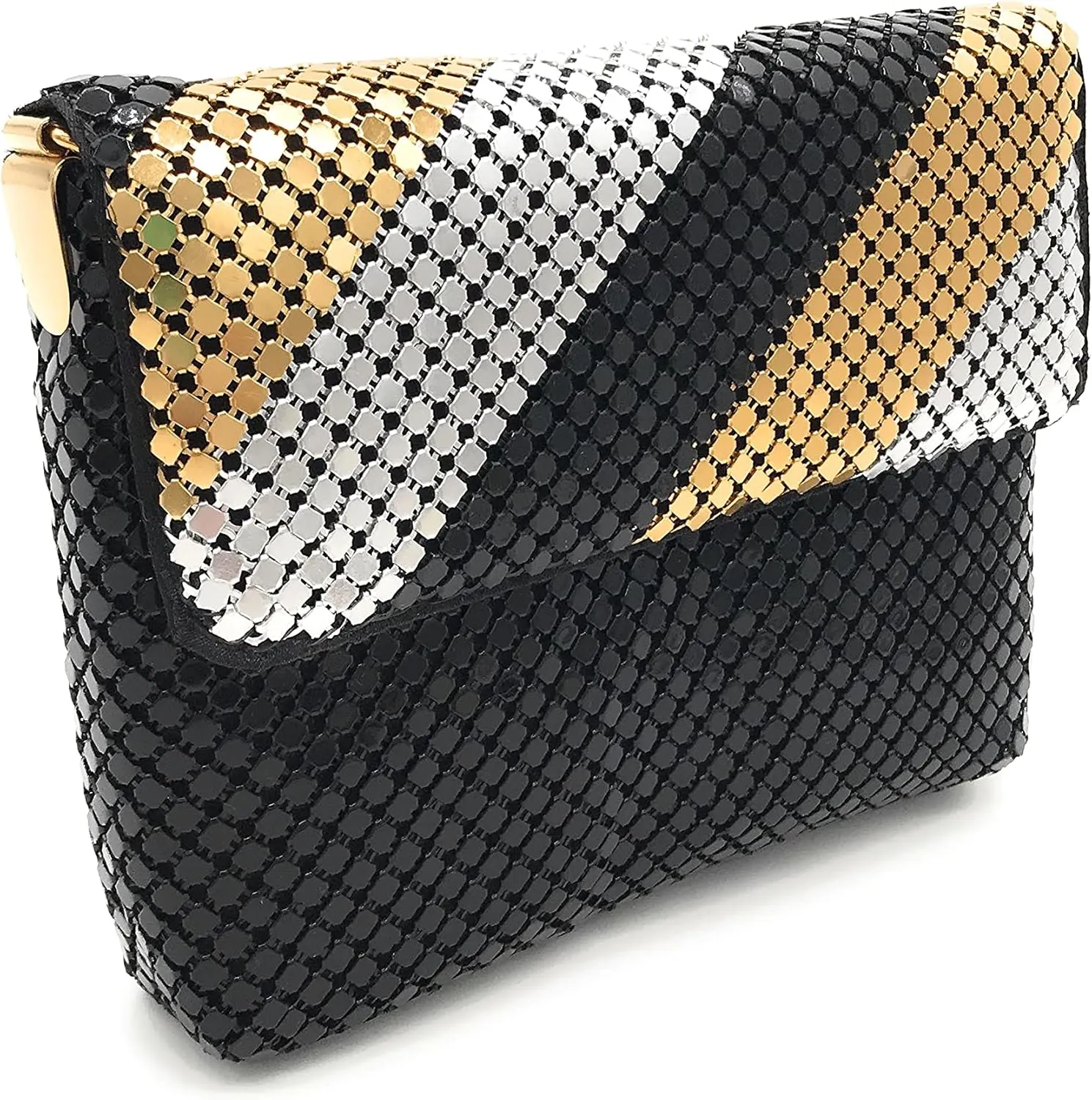 X-Small Women clutch metal mesh evening purse bag for Cocktail Party Prom Wedding Banquet